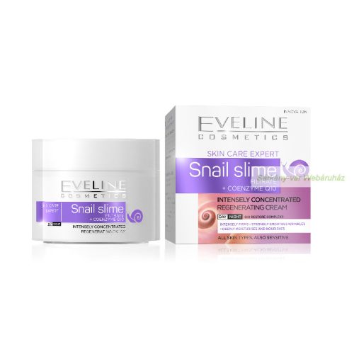 Skin Care Expert Csiganyál + Q10 koenzim regeneráló arckrém, 50 ml - EVELINE