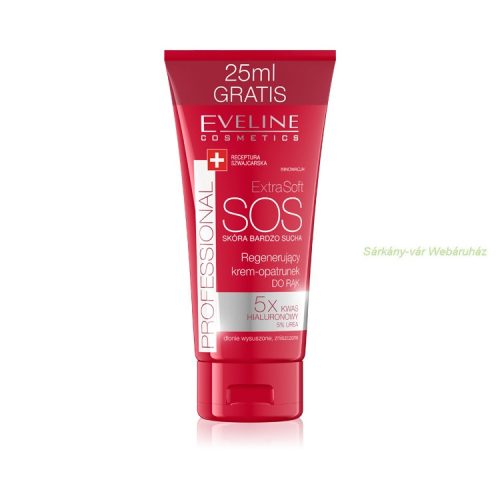Extra Soft SOS intenzív regeneráló kézkrém 5% UREÁVAL, 100ml - Eveline