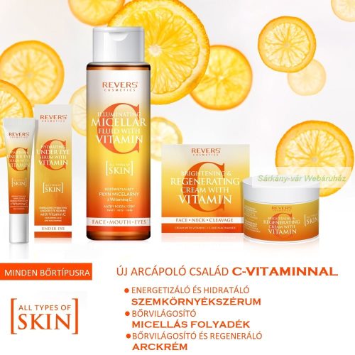 Bőrvilágosító C-vitaminos regeneráló arckrém, 50 ml - REVERS
