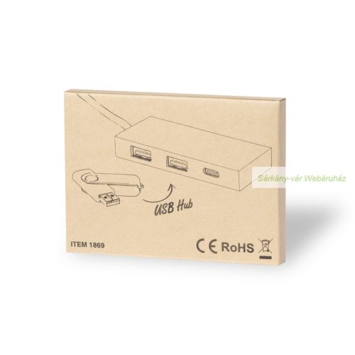 Hasgar GoGreen USB hub 2 USB, 1 USB-C port