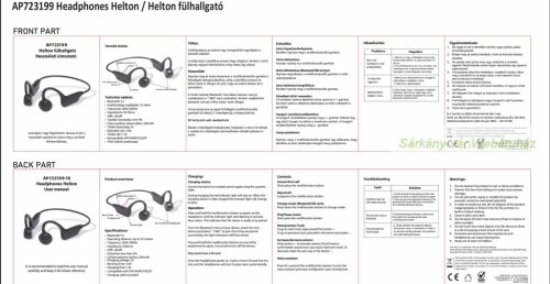 Helton bluetooth 5.3, fülre helyezhető fejhallgató