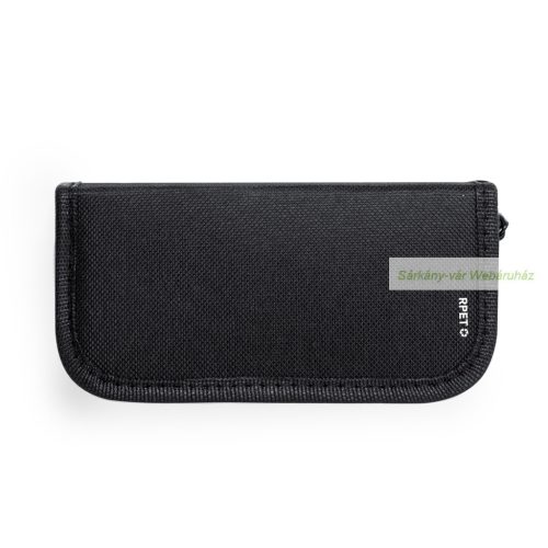 Aeron cipőtisztító készlet cipzáros RPET tokban, 16 x 5 x 8,5 cm