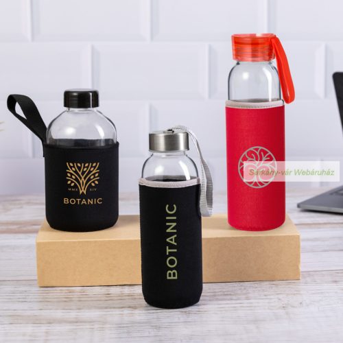 Venen üvegkulacs, neoprén tokban, 500 ml