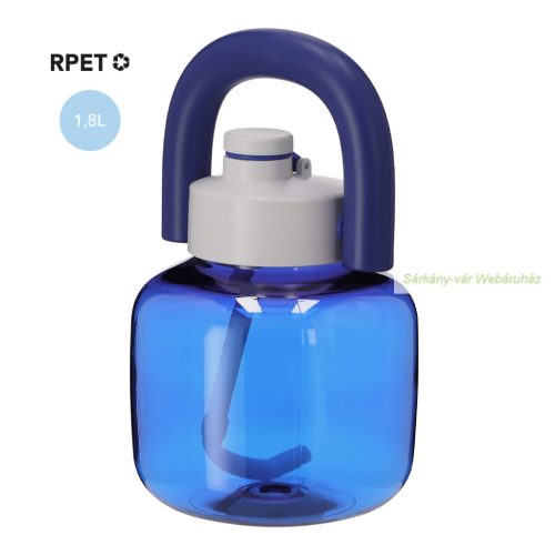 RPET palack 1.8 liter - szívószállal