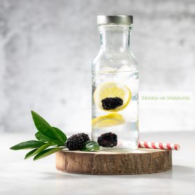 Dinsak üveg vizes palack fém tető, 785 ml