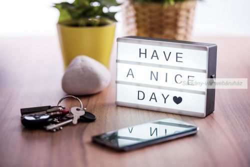 Cinemax világító üzenőtábla, 15 cm