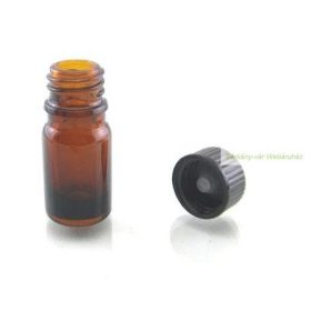 Barna üveg 5ml-es cseppentős kupakkal