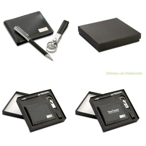 Kulcstartó, toll, tárca szett 