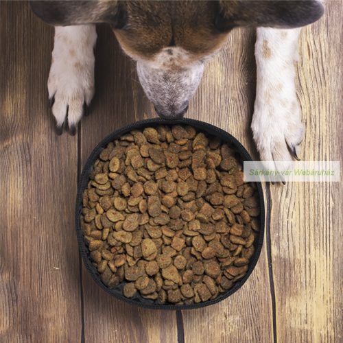 Poppy  kutyatál papírból és RPET poliészterből, 1,3 literes