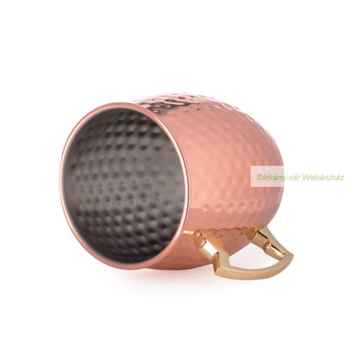 India rézbevonatú rm acél bögre, 500 ml