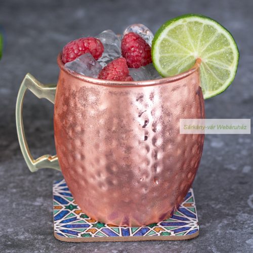 India rézbevonatú rm acél bögre, 500 ml