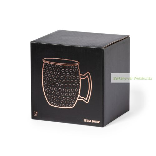 India rézbevonatú rm acél bögre, 500 ml