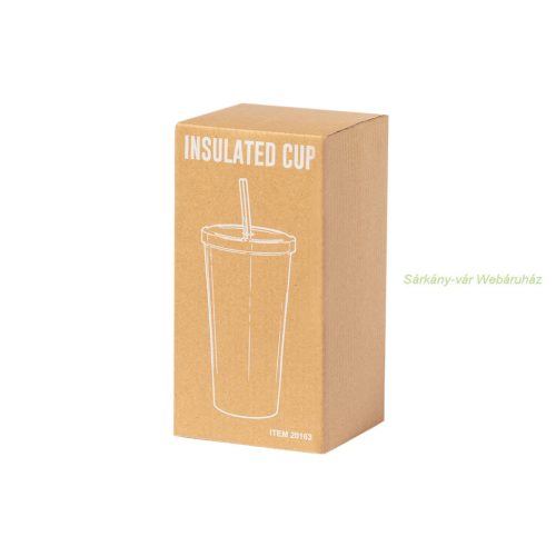 Modern matt thermo bögre, 600 ml