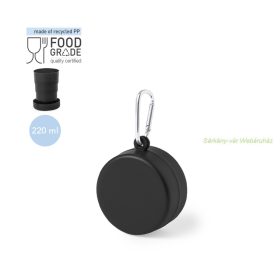 Jado Újrahasznosított PP összecsukható pohár, 220ml