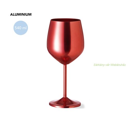 Arlene borospohár metálos színben, 540 ml