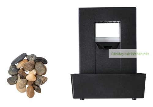 Huntan Dekoratív szökőkút LED fényekkel, 11,3 × 15,3 × 8,5 cm 
