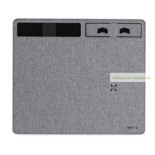 Deuz RPET vezeték nélküli töltős(15W) egérpad, 31 x 27 x cm