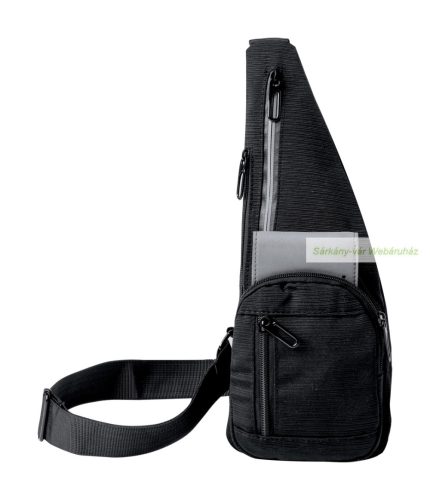 Fadaok válltáska, fényvisszaverő csíkkal,  160×365×40 mm