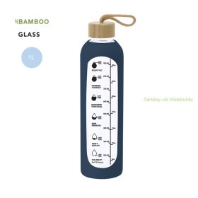 Kramex üvegpalack 1 L, szilikon borítással