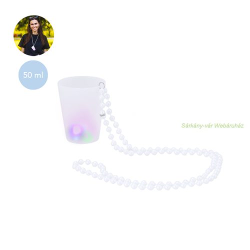 50 ml-es pohár, led világítással, 3 fényhelyzet