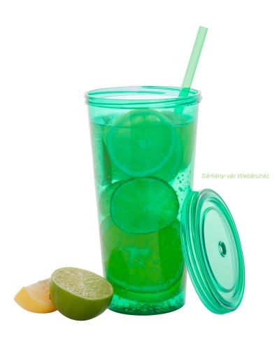 Trinox szívószálas műa. pohár, 750 ml