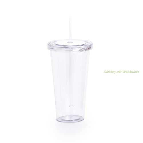 Trinox szívószálas műa. pohár, 750 ml