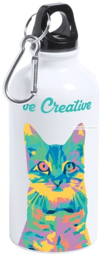 Greim alu kulacs, szublimációs, karabinerrel, 400ml