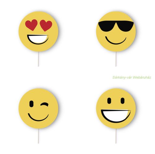 Emoty papír legyező, smiley