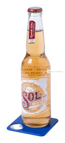 Olmux poháralátét, sörnyitóval - piros