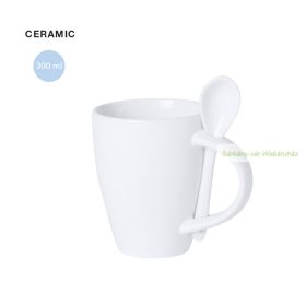 Samay  fehér bögre kanállal, 300 ml
