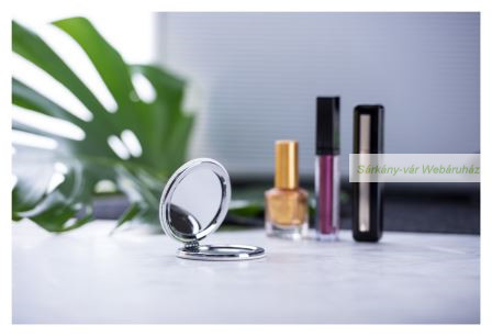 Plumiax zsebtükör, kerek nagyítós -  6,5 Ø x 0,9 cm