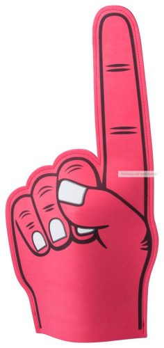 Zacky szurkolói kéz,  25 x50 cm