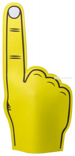 Zacky szurkolói kéz,  25 x50 cm