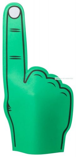 Zacky szurkolói kéz,  25 x50 cm