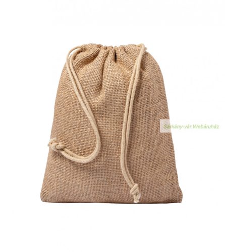 Lesky juta ajándéktáska, 16 x 20 cm