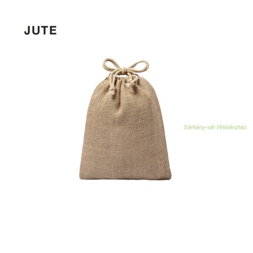 Lesky juta ajándéktáska, 16 x 20 cm