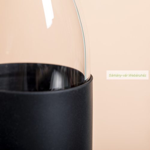 Teltox üveg kulacs, szilikon bevonat, bambusz fedél, 540 ml
