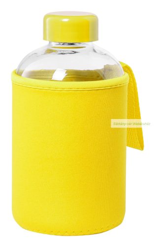 Flaber üveg sportpalack neoprén tokkal, 600 ml