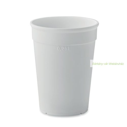 Rendezvénypohár  PP, 300 ml.