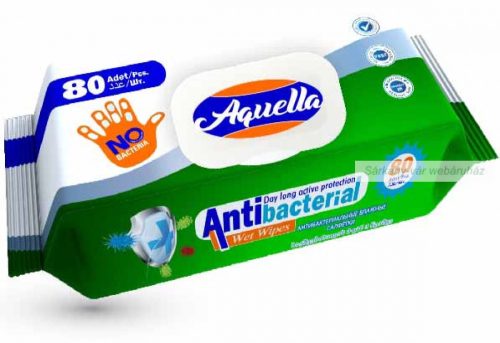 Antibakteriális, fertőtlenítő törlőkendő 80 db