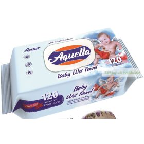 Aquella nedves baba törlőkendő, 120 db