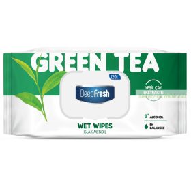 Nedves törlőkendő zöld tea, 120 db