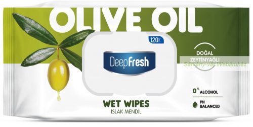Nedves törlőkendő 120 db, Olive Oil