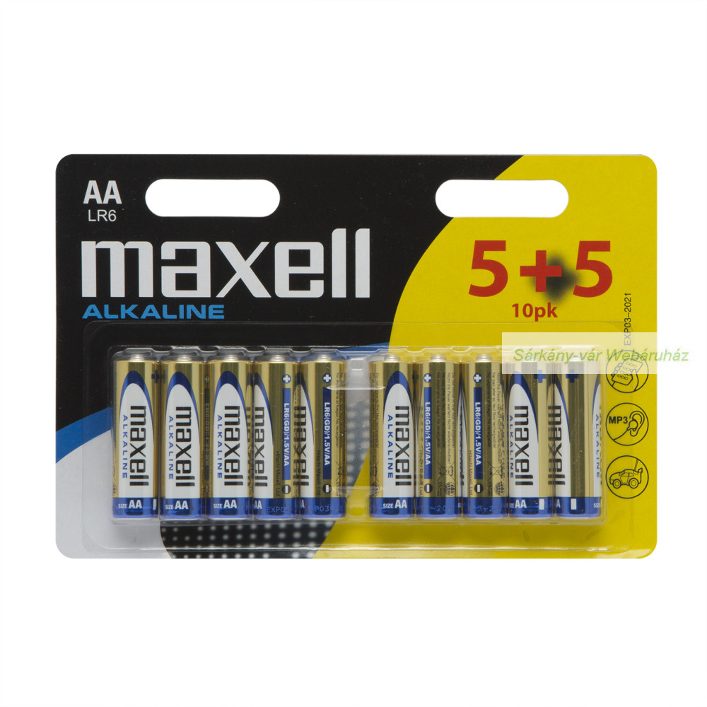 Maxell ceruza elem, AA/LR6 • Alkaline